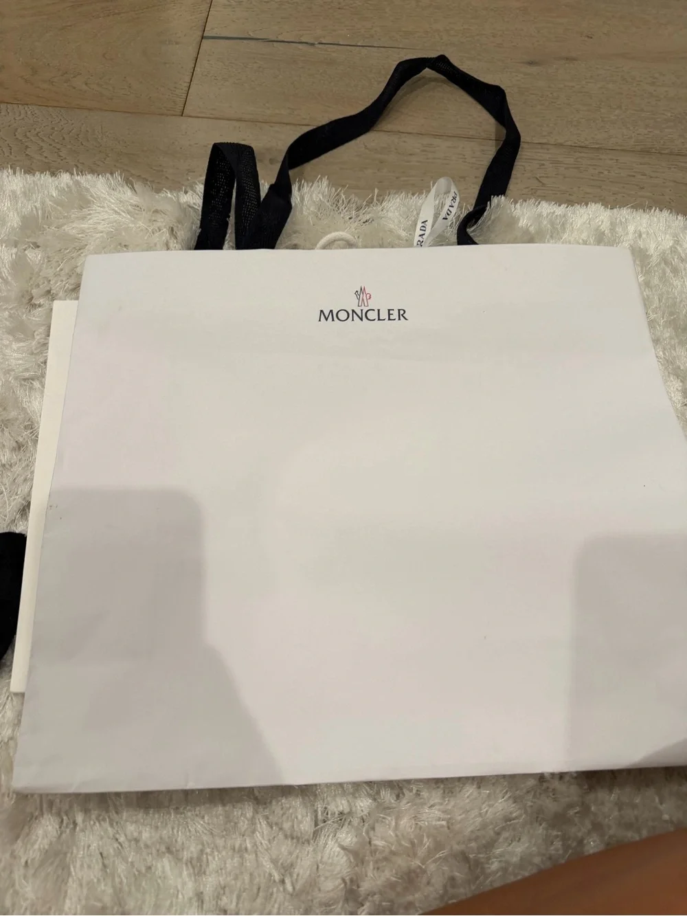 Moncler Light Pink Ruffle Hem Kids Dress box and bag